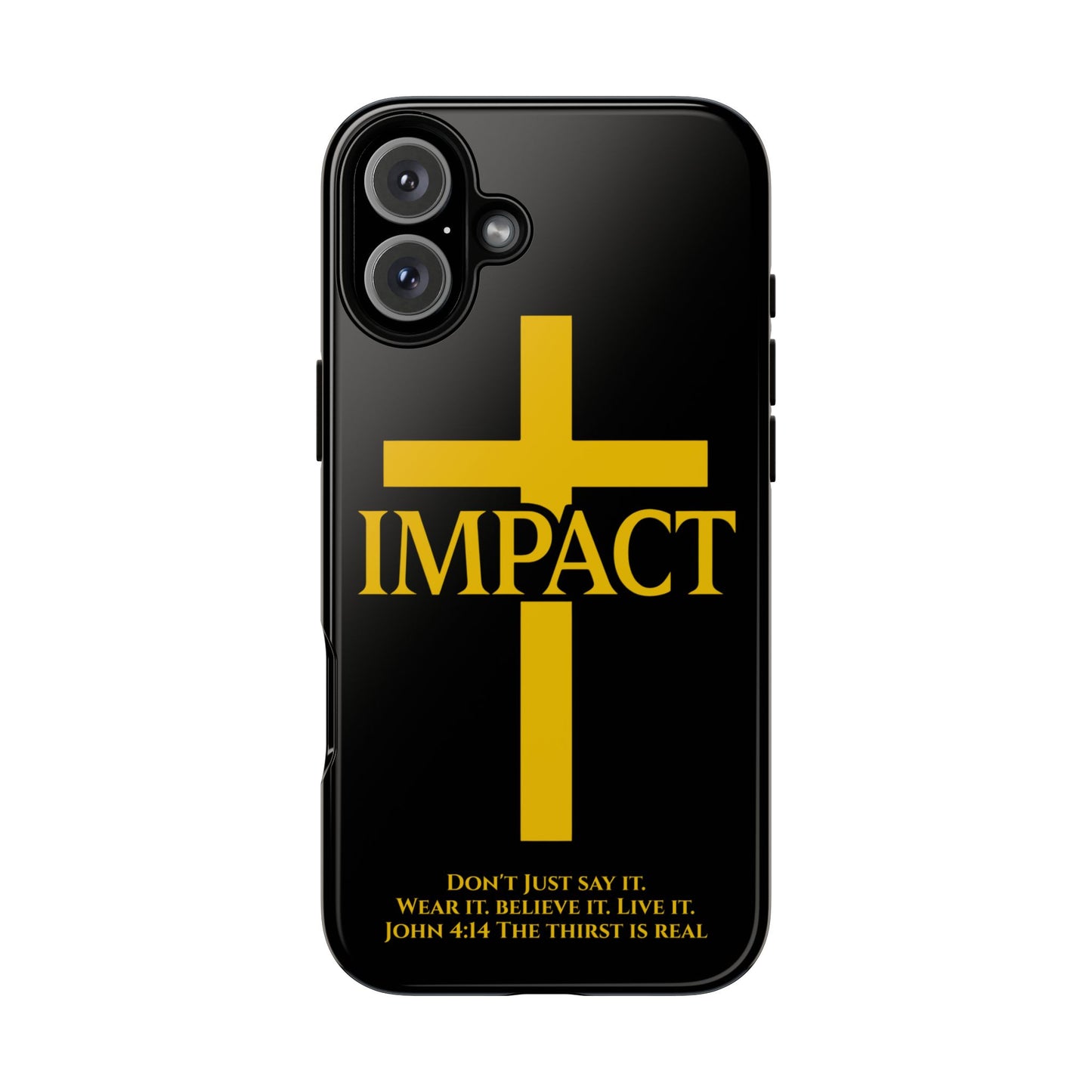 Impact Black/Gold - Tough iPhone Case