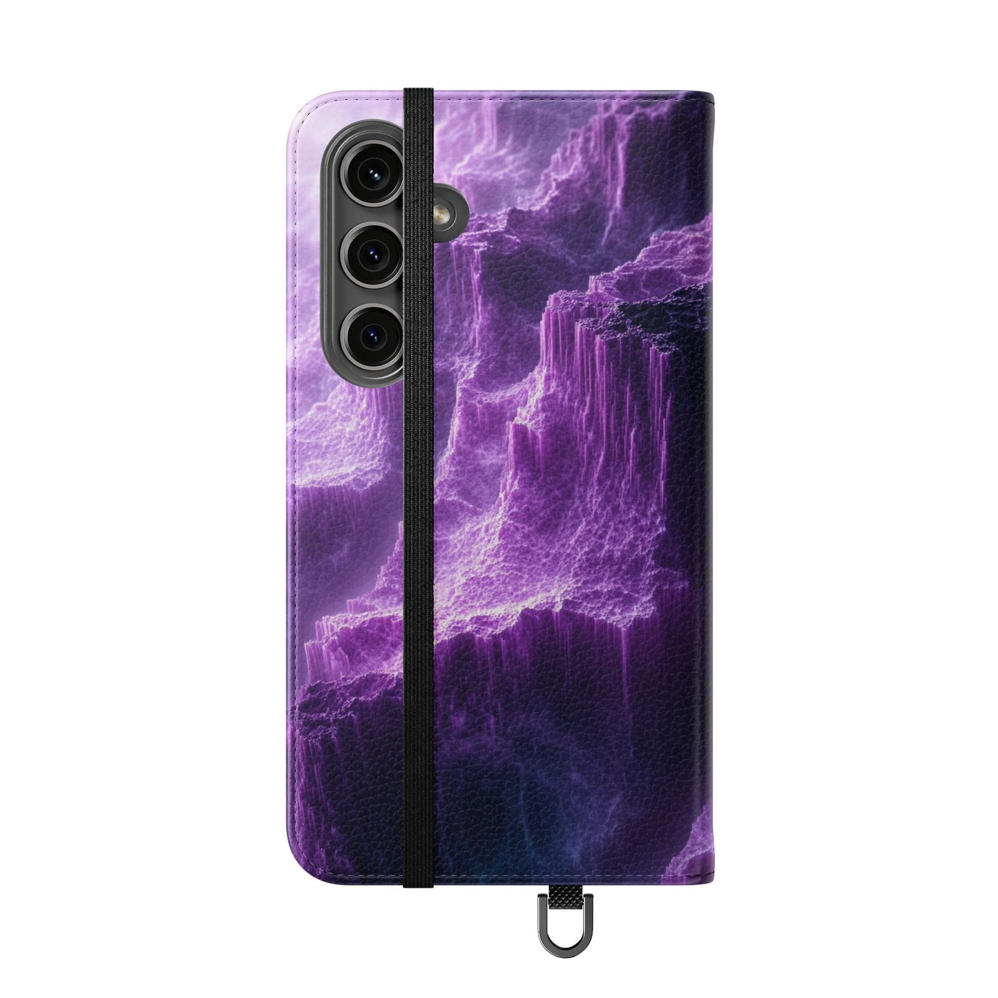 Purple Crystal Canyon - Wallet Flip Case