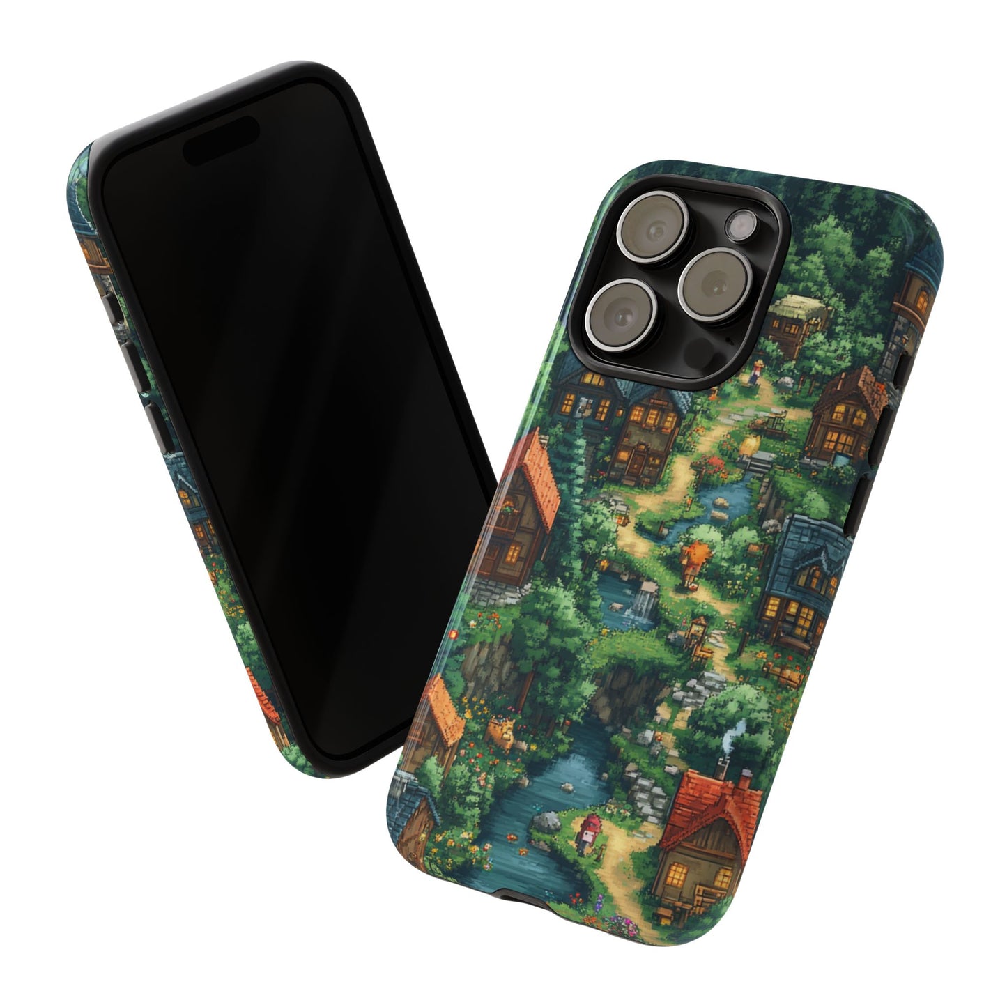 Enchanted Village: Pixel Paradise Phone Case - iPhone, Google Pixel, Samsung Galaxy