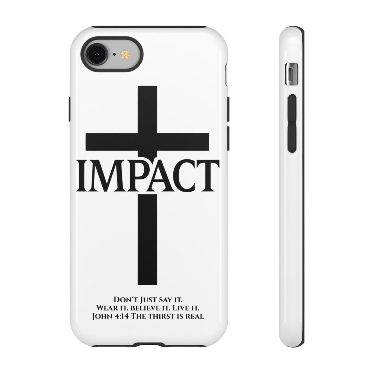 Impact White - Tough iPhone Case