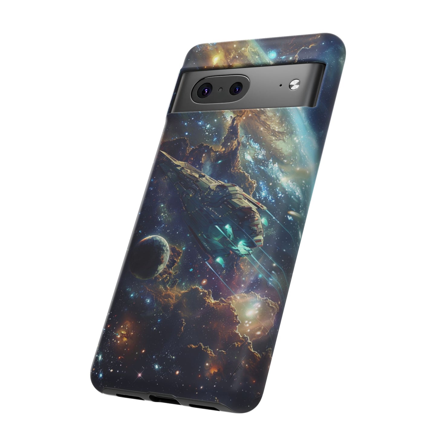 Galactic Voyage: Futuristic Spaceship - iPhone, Google Pixel, Samsung Galaxy