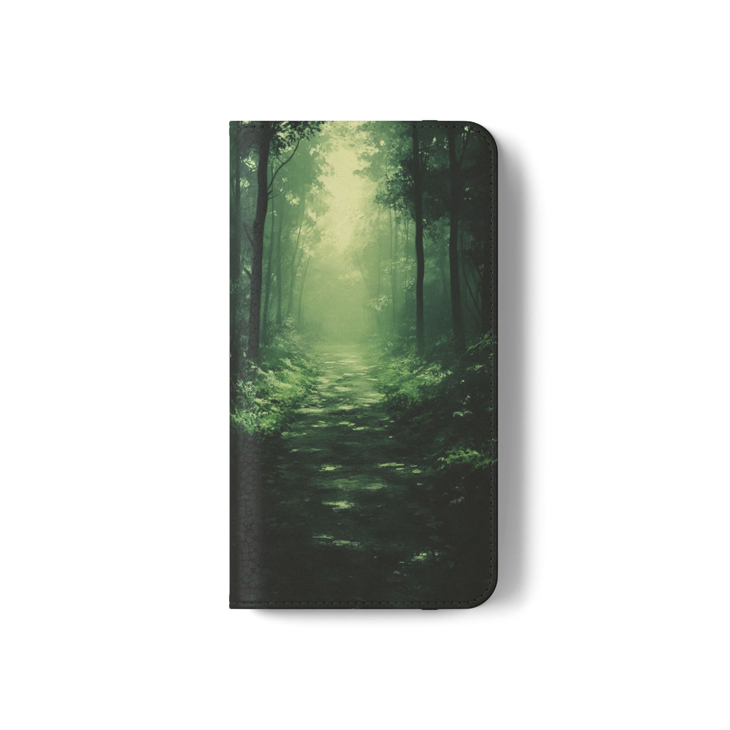 Emerald Mist Forest Path - Wallet Flip Case