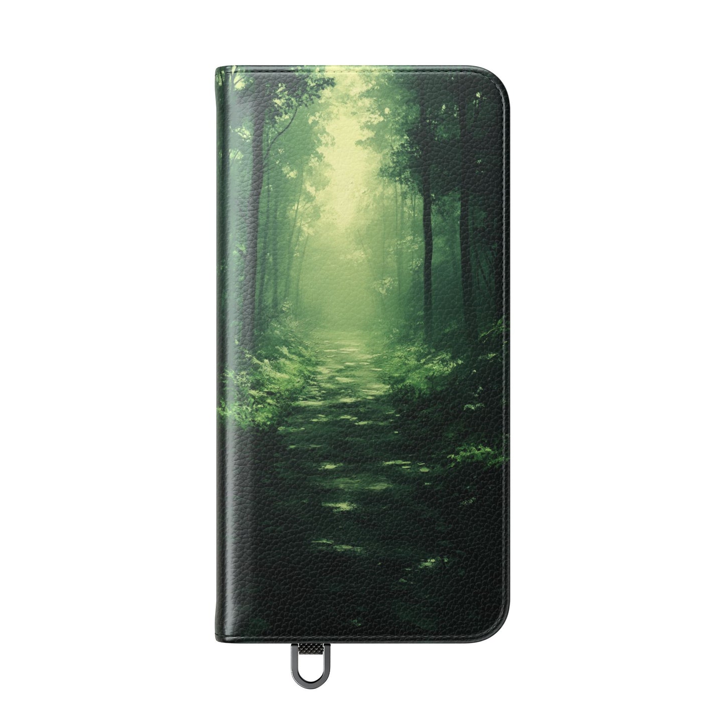 Emerald Mist Forest Path - Wallet Flip Case
