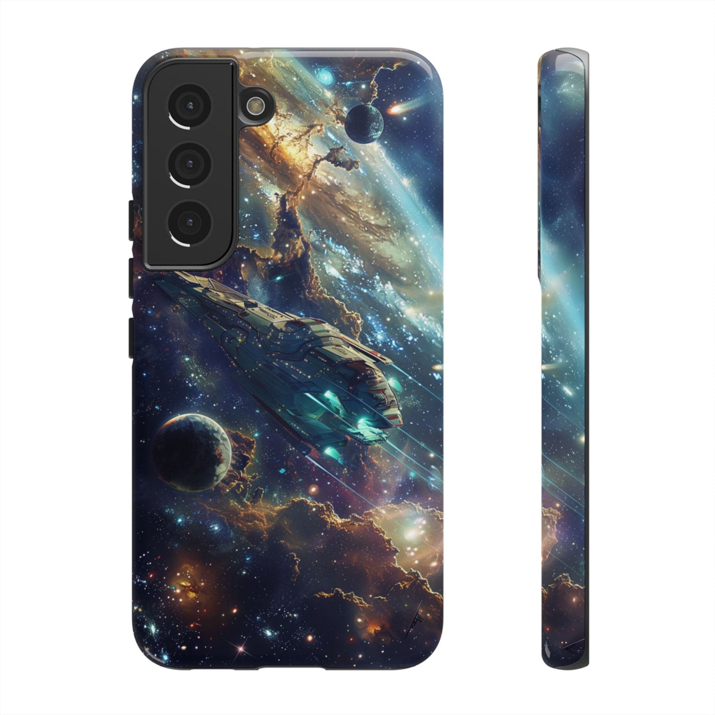 Galactic Voyage: Futuristic Spaceship - iPhone, Google Pixel, Samsung Galaxy