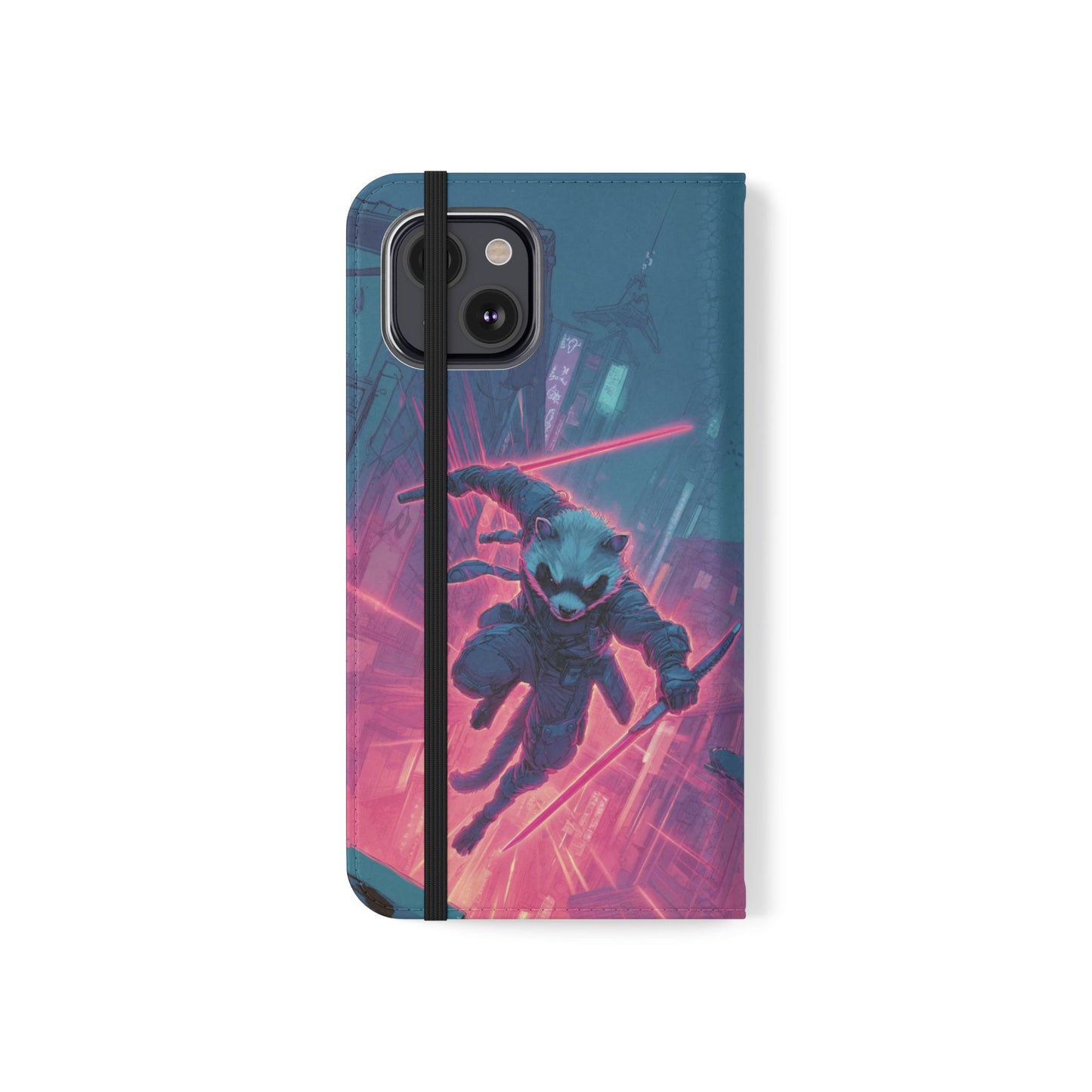 Cyberpunk Ferret - Wallet Flip Case