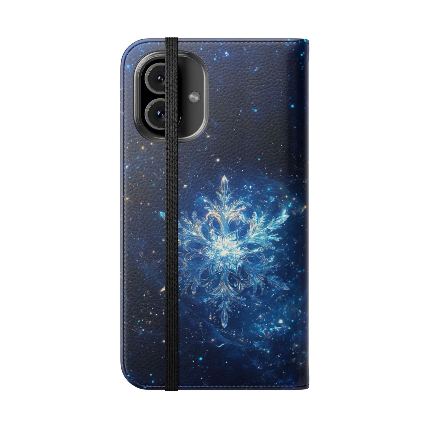 Cosmic Snowflake - Wallet Flip Case