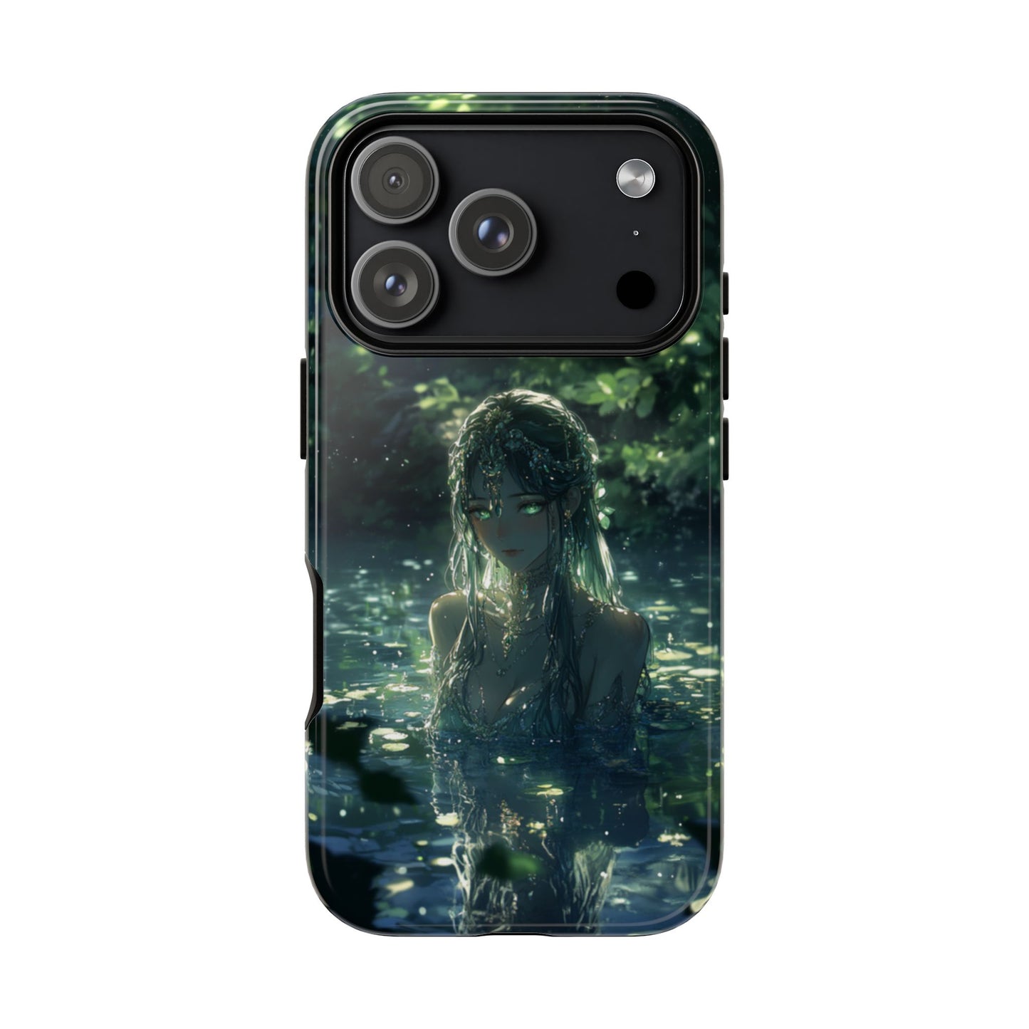 Forest Water Nymph Green Eyes Pond - Tough iPhone Case