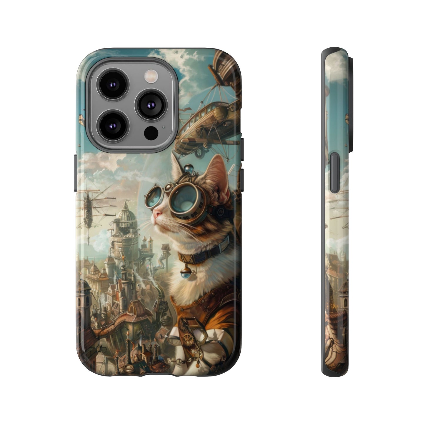 Steampunk Aviator Cat - Tough iPhone Case