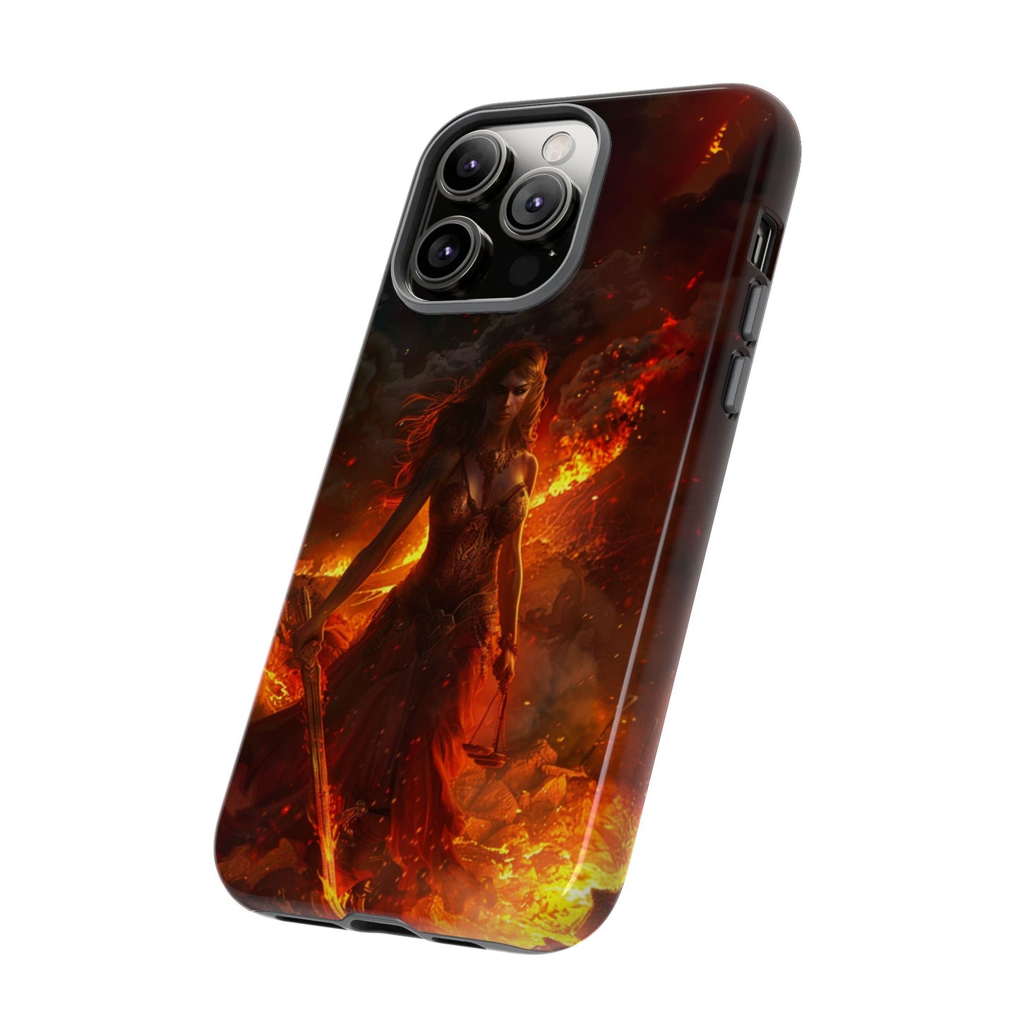 Fiery Goddess Nemesis Phone Case - iPhone, Google Pixel, Samsung Galaxy