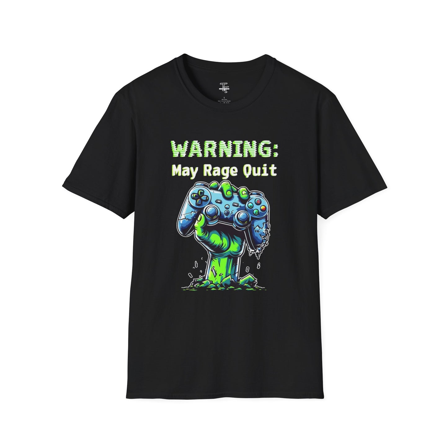 "Warning: May Rage Quit" Unisex Soft-Style T-Shirt