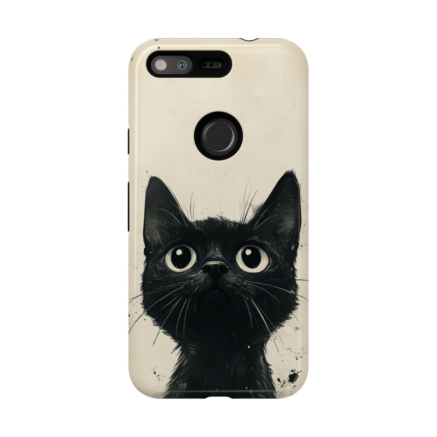 Black Cat Ink Sketch - Tough Google Pixel Case