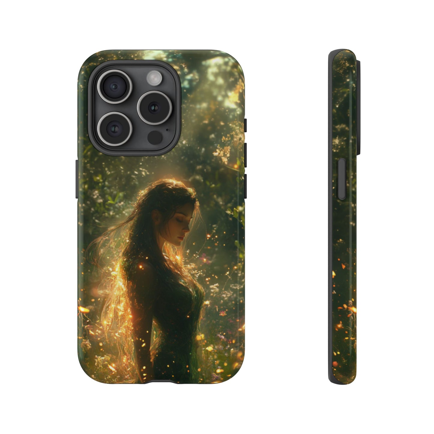 Forest Goddess Golden Light Meadow - Tough iPhone Case
