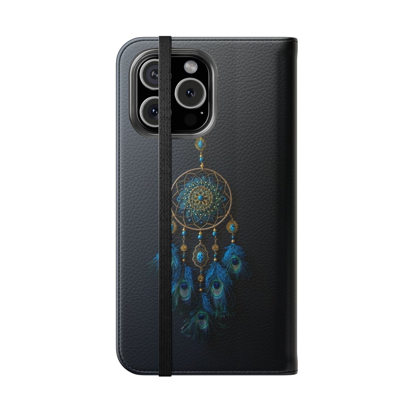 Peacock Feather Dreamcatcher - Wallet Flip Case
