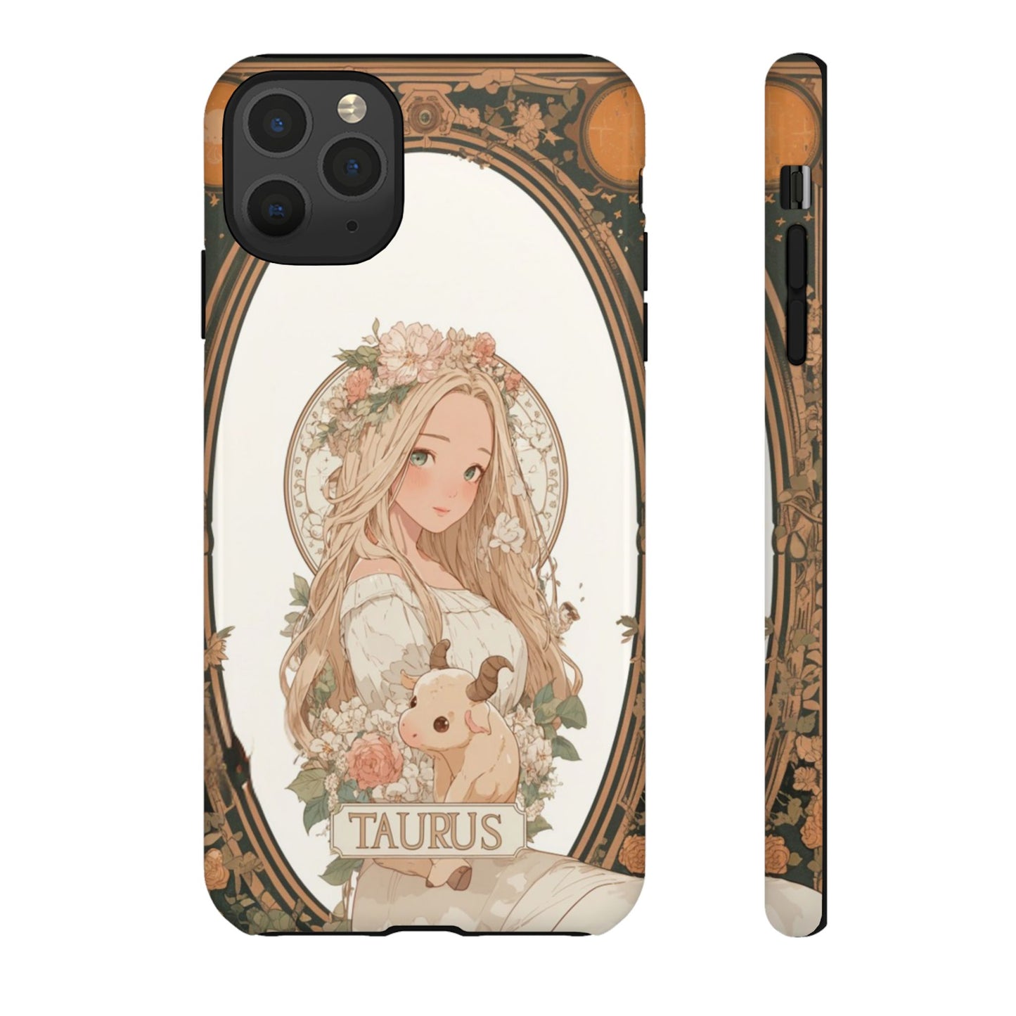 Taurus Floral Maiden - Tough iPhone Case