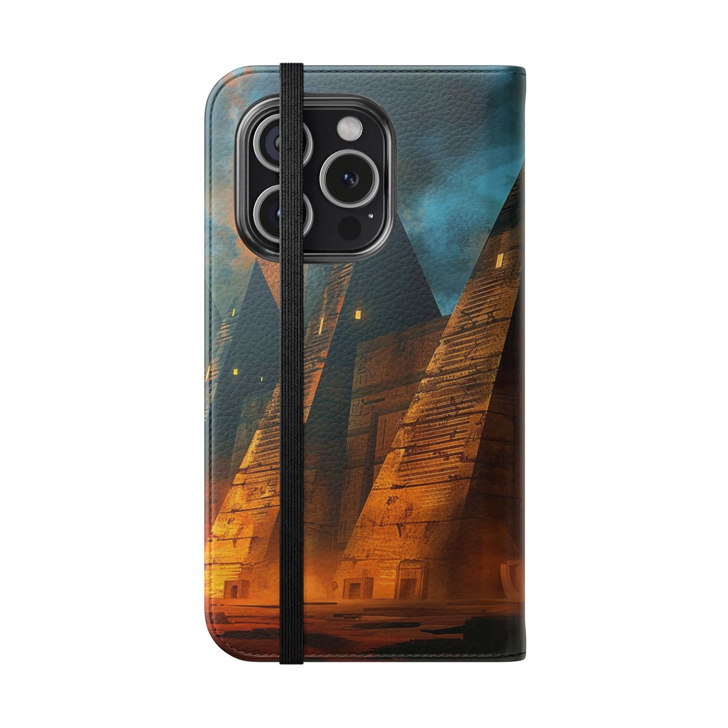 Ancient Egyptian Pyramids Sunset - Wallet Flip Case