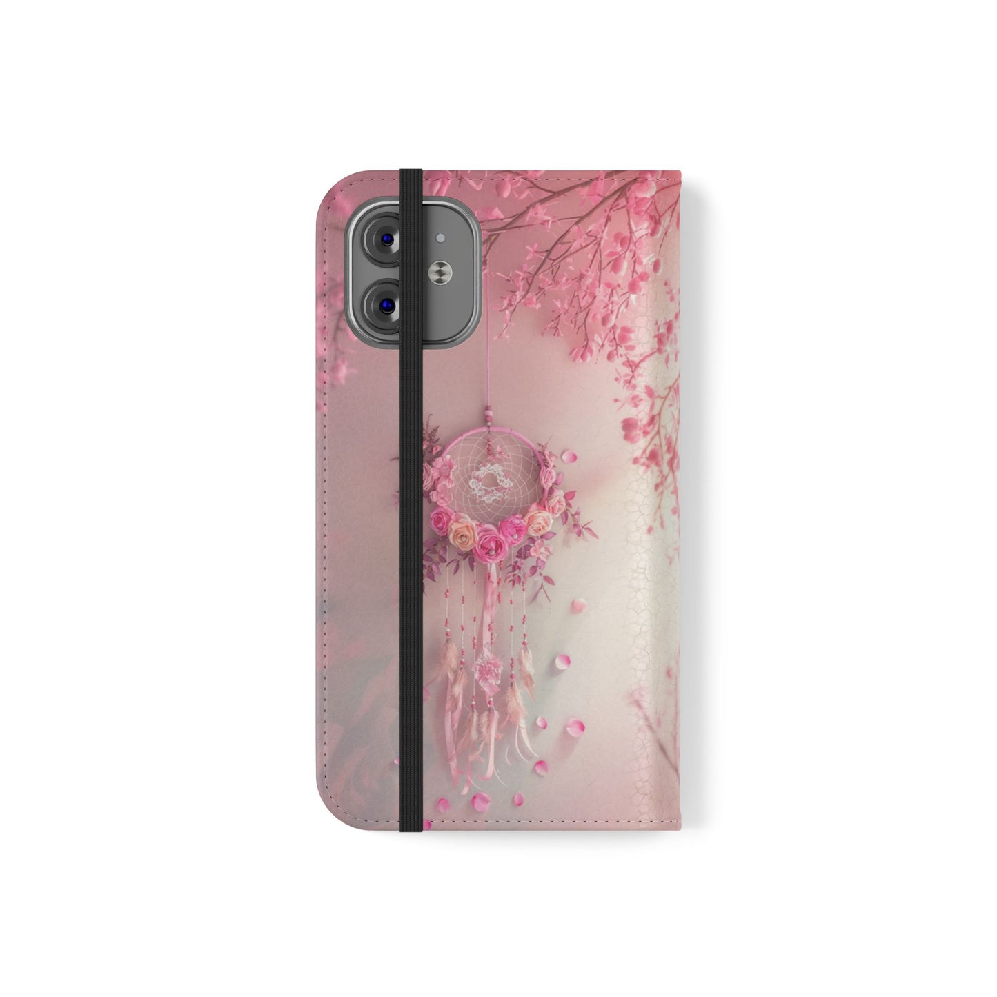 Pink Rose Dreamcatcher - Wallet Flip Case