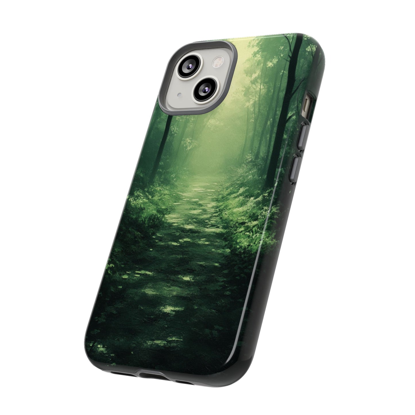Emerald Mist Forest Path - Tough iPhone Case