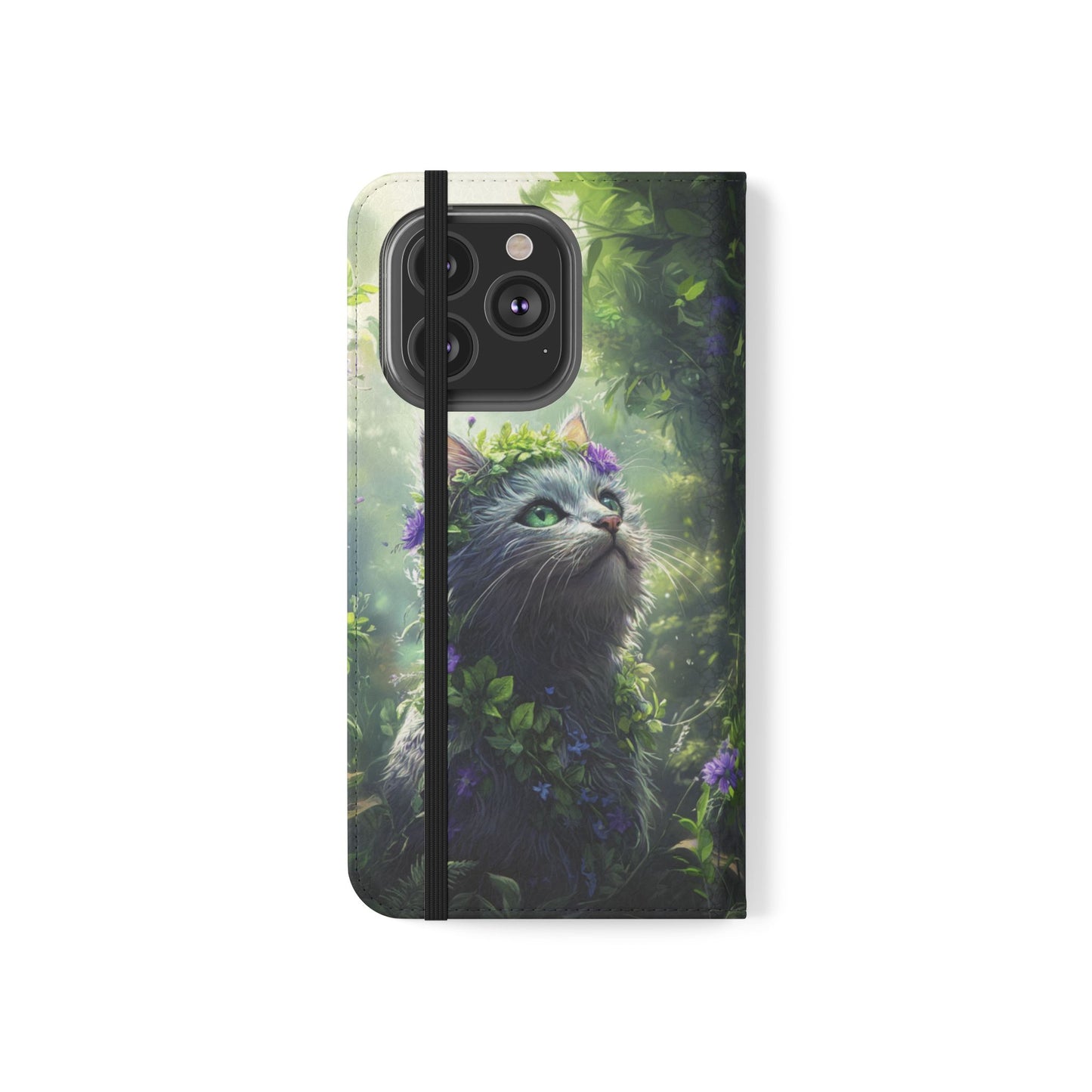 Forest Spirit Cat - Wallet Flip Case