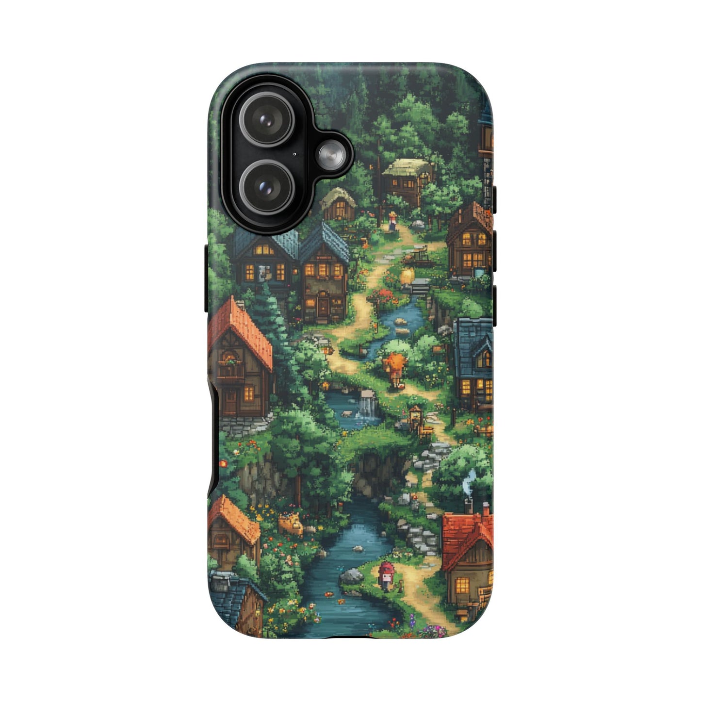 Pixel Forest Hamlet - Tough iPhone Case