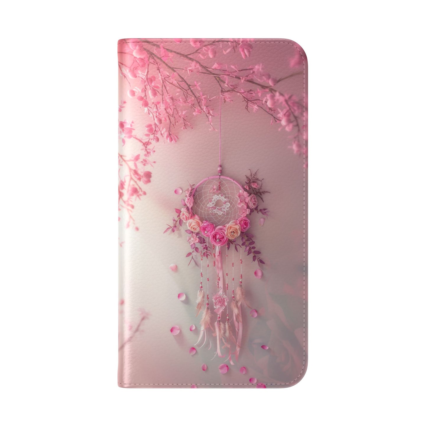Pink Rose Dreamcatcher - Wallet Flip Case