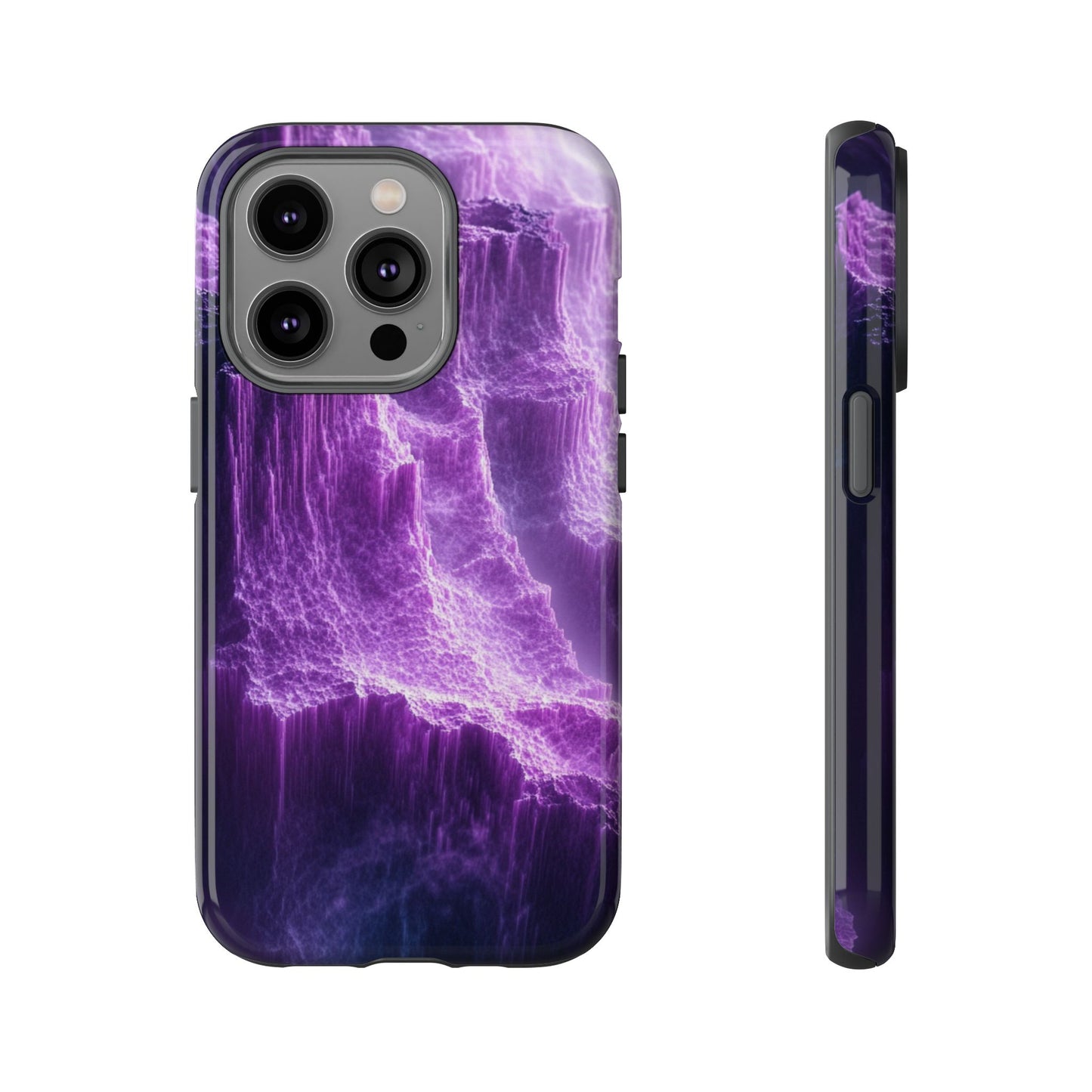 Purple Crystal Canyon - Tough iPhone Case