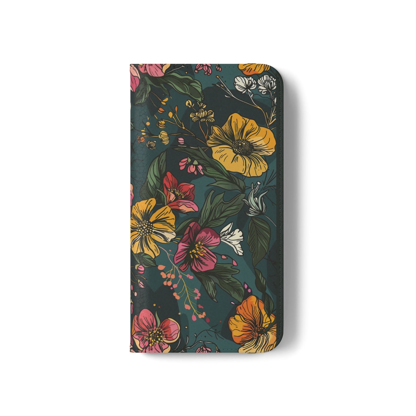Vintage Floral Bloom - Wallet Flip Case