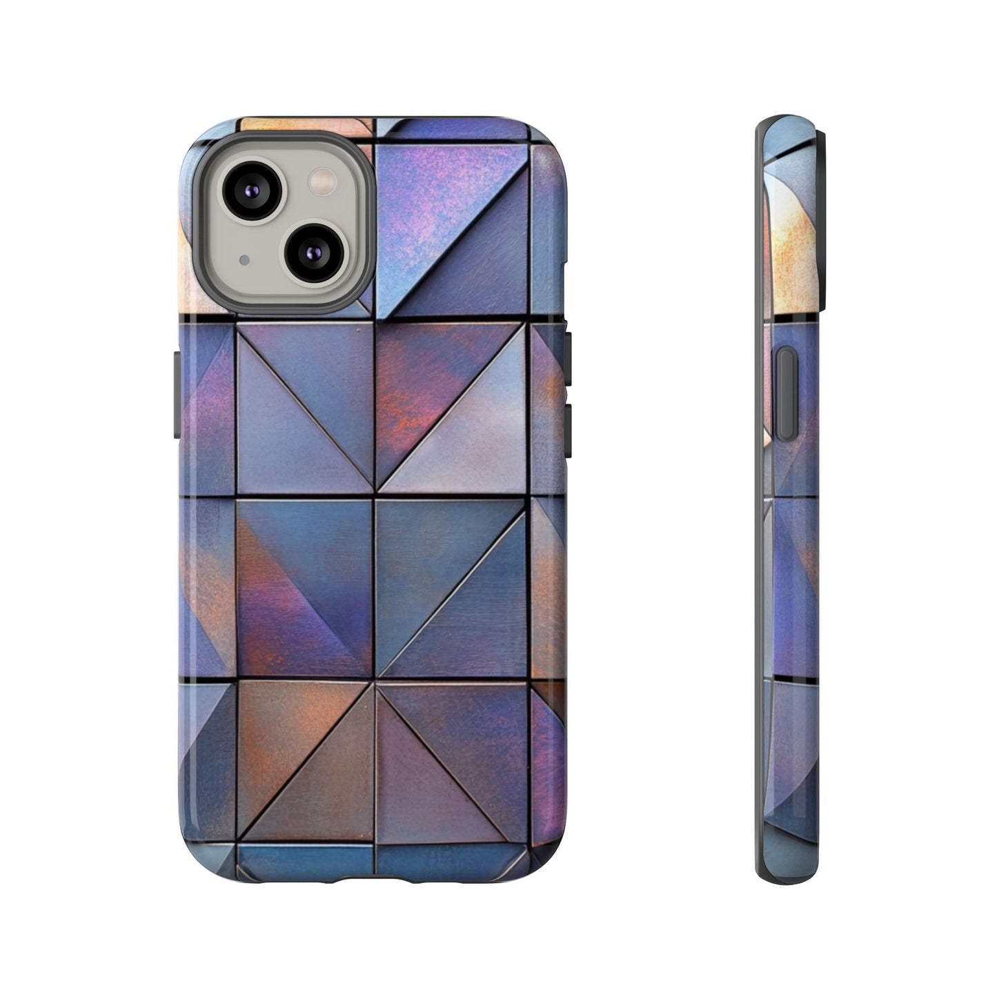 Iridescent Geometric Triangles Phone Case - iPhone, Samsung Galaxy, Google Pixel