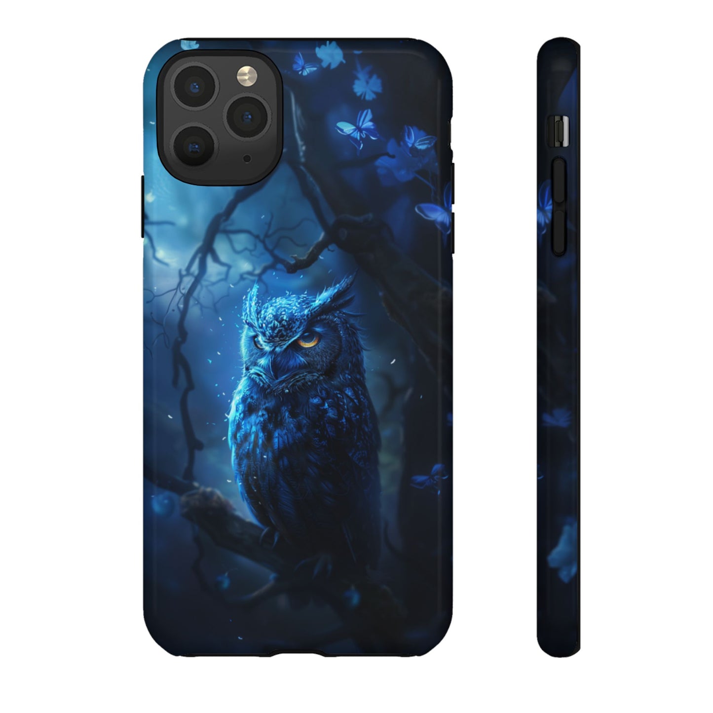 Azure Nocturne Owl – Tough iPhone Case