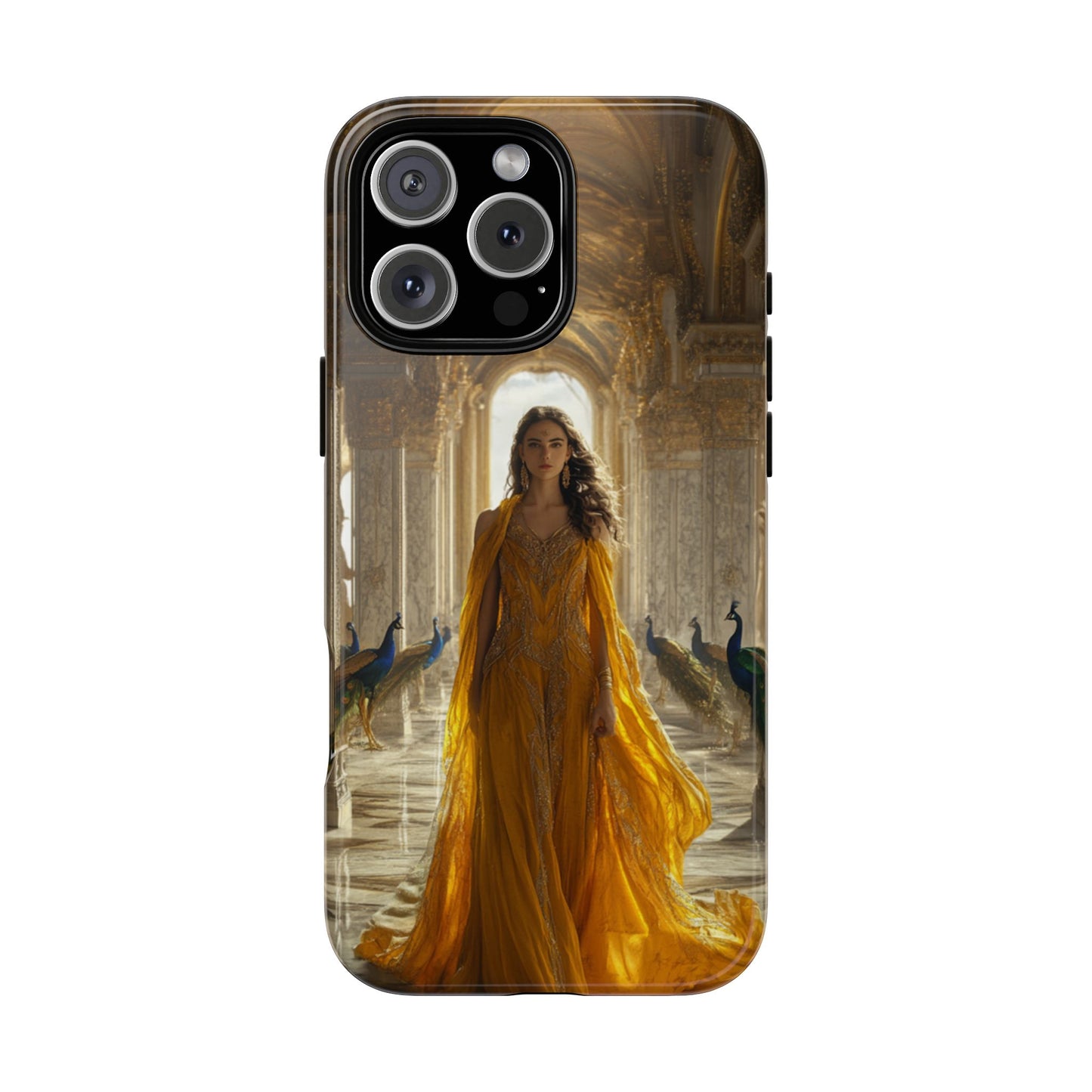 Hera Golden Palace Peacock Goddess - Tough iPhone Case