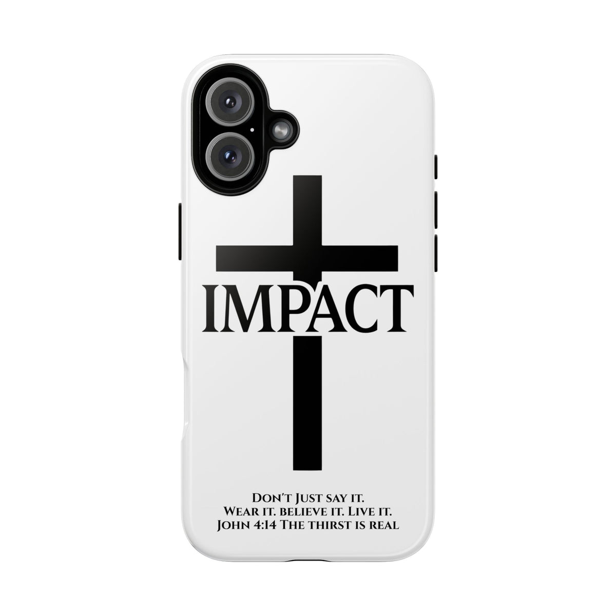 Impact White - Tough iPhone Case