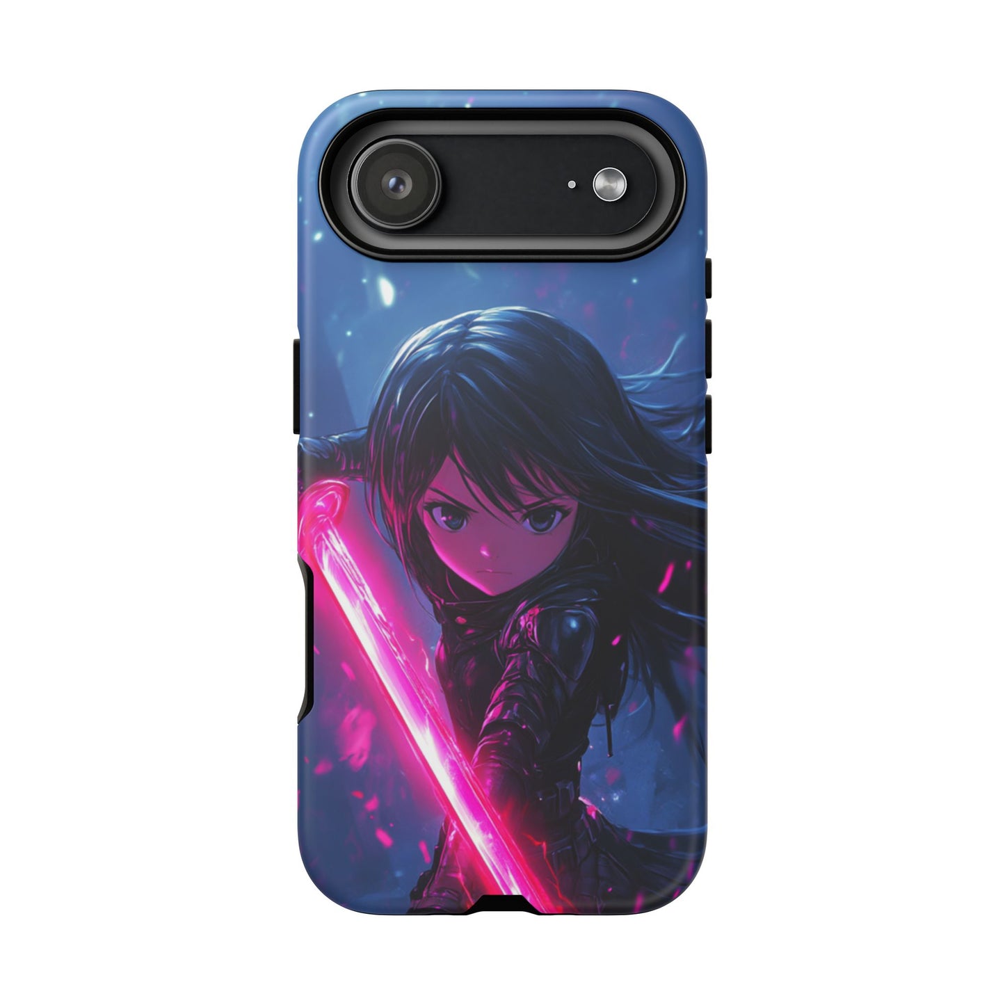 Neon Blade Warrior – Tough iPhone Case
