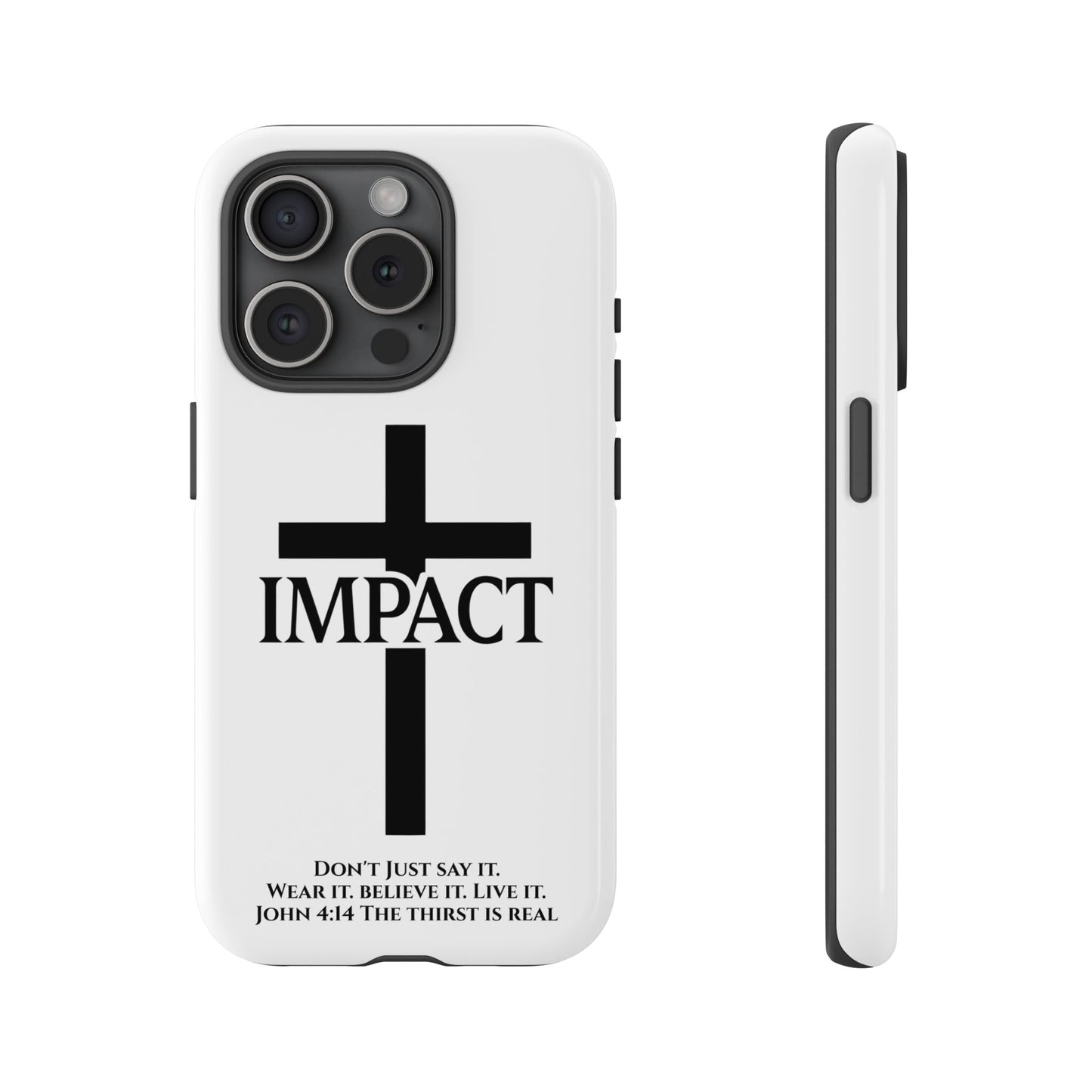Impact White - Tough iPhone Case