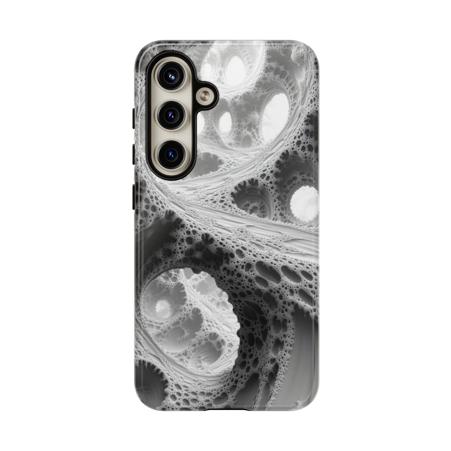 Monochrome Fractal – Tough Samsung Galaxy Case