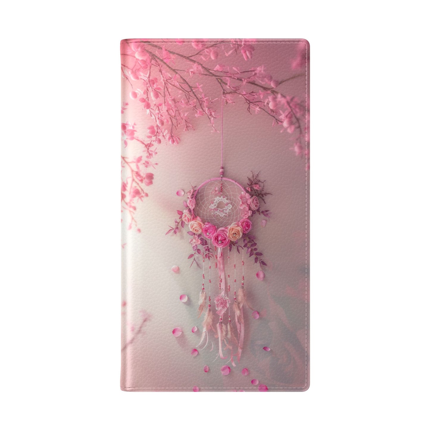 Pink Rose Dreamcatcher - Wallet Flip Case