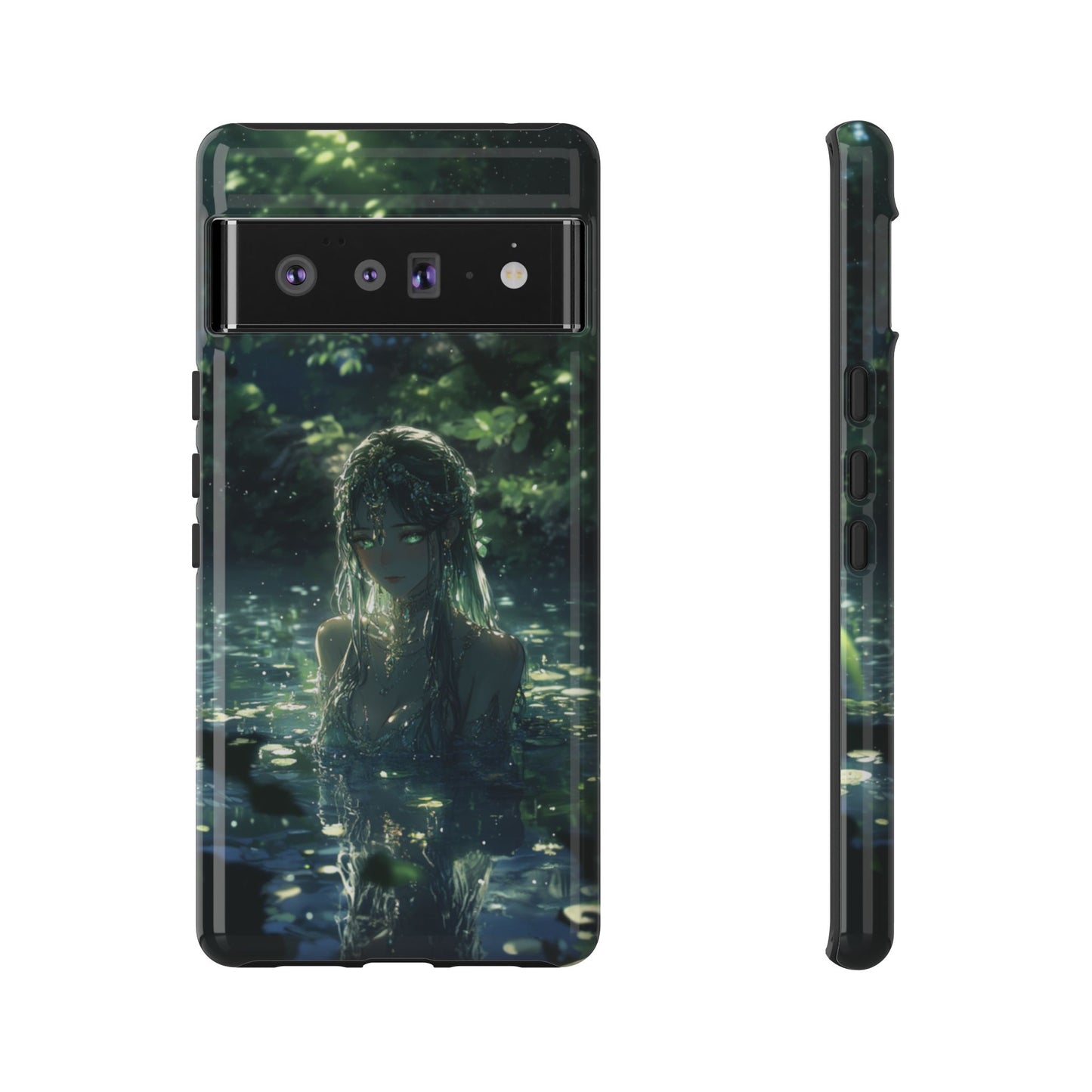 Forest Water Nymph Green Eyes Pond - Tough Google Pixel Case