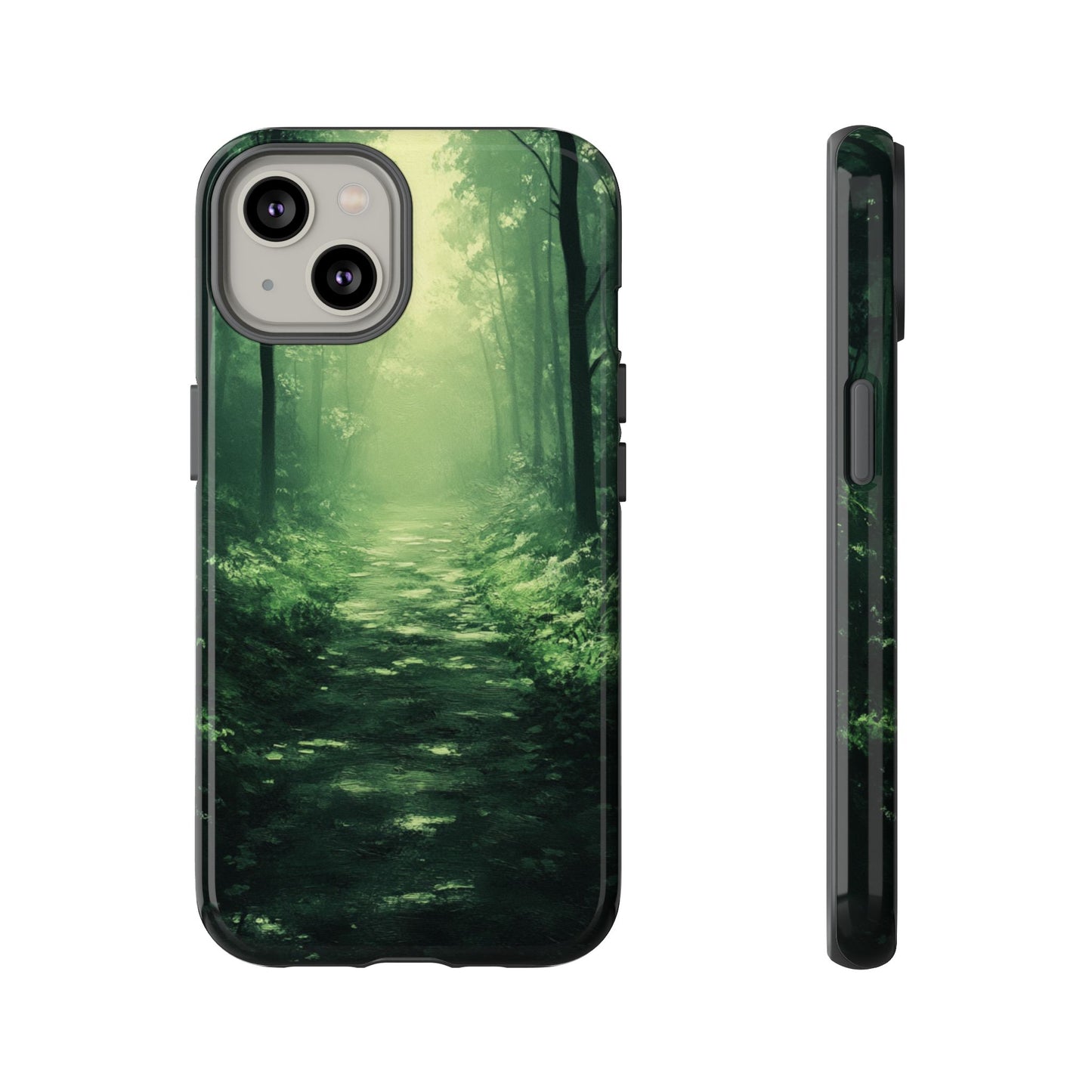 Emerald Mist Forest Path - Tough iPhone Case