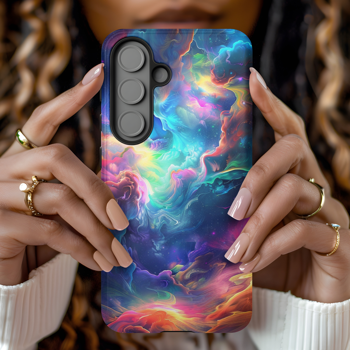 Rainbow Nebula Swirl - Samsung Galaxy Case