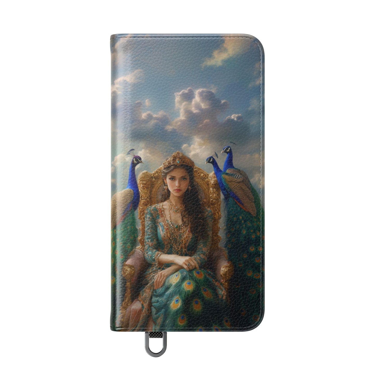 Hera Peacock Empress Golden Throne - Wallet Flip Case