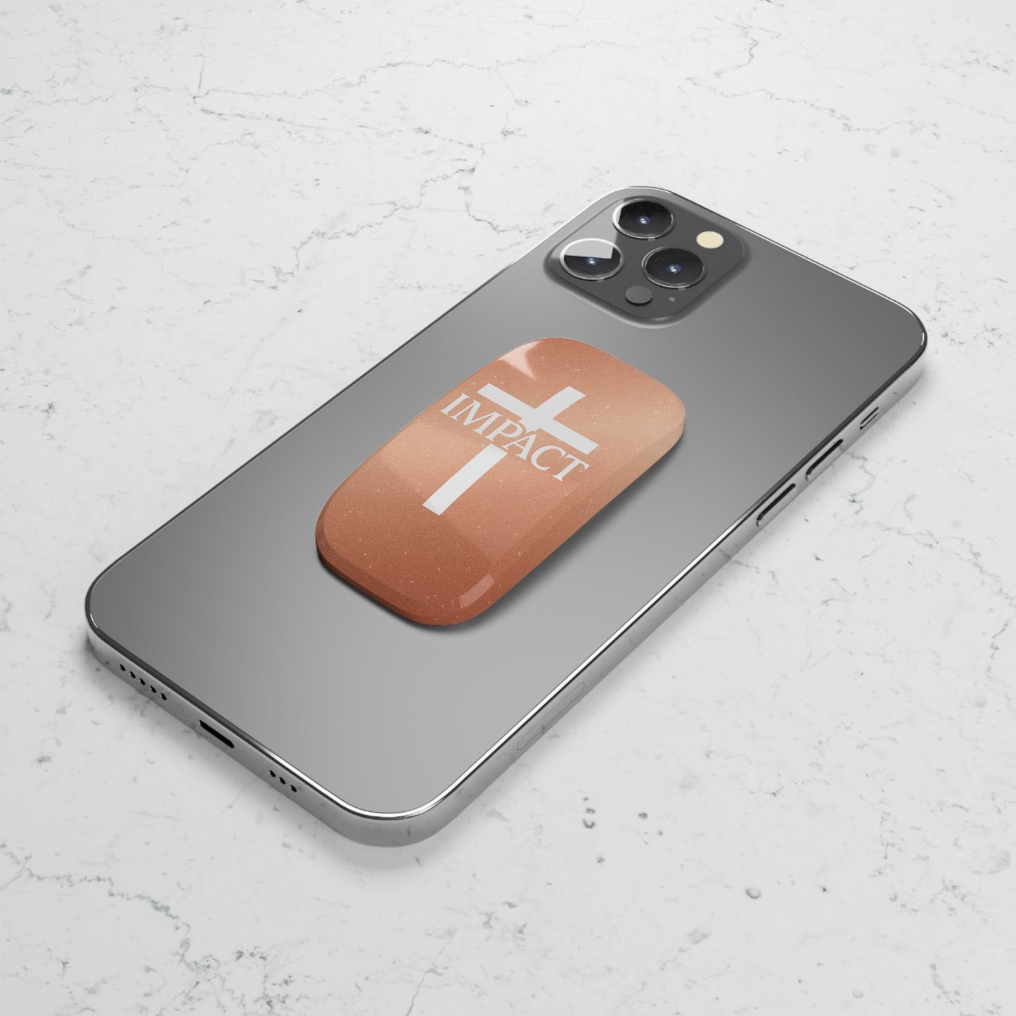 Phone Click-On Grip -  Imp Water - Rose Gold
