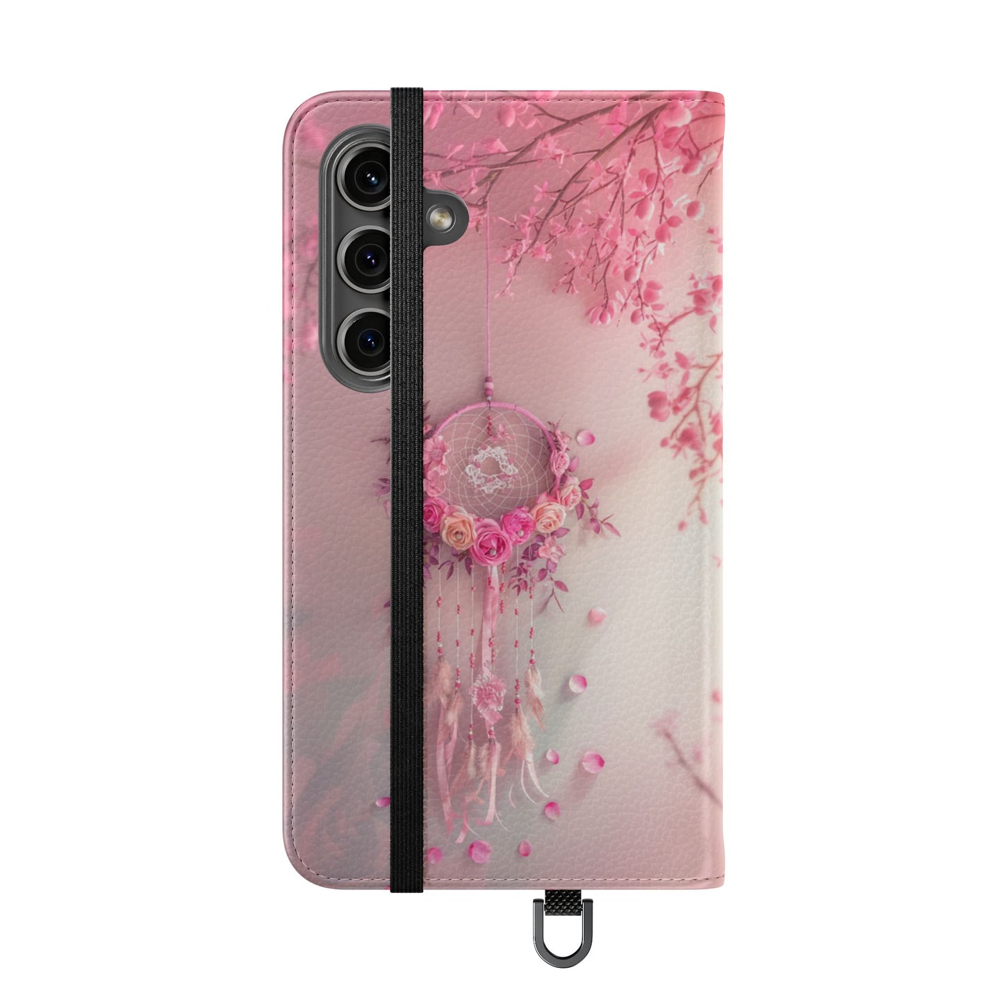 Pink Rose Dreamcatcher - Wallet Flip Case