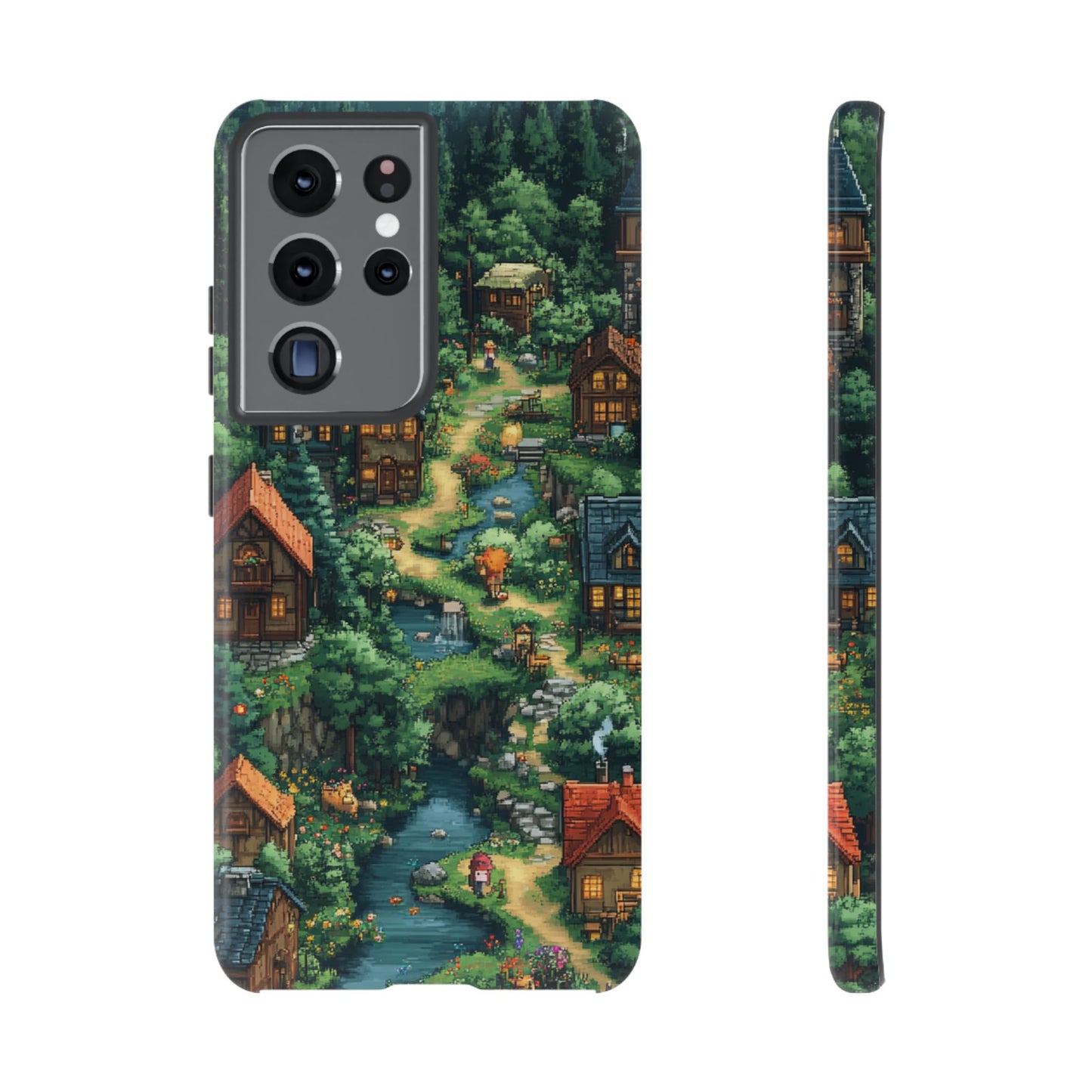 Pixel Forest Hamlet - Tough Samsung Galaxy Case