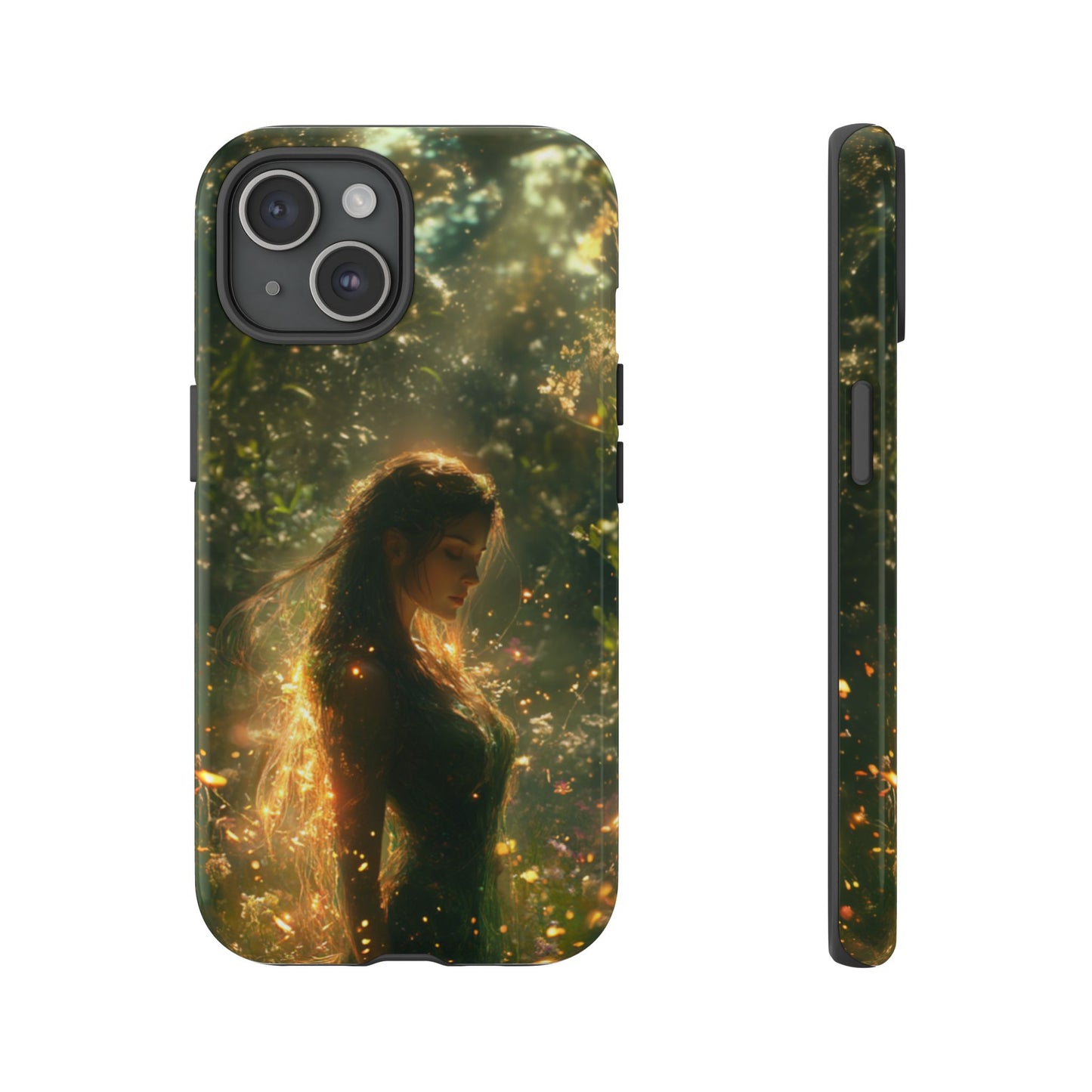 Forest Goddess Golden Light Meadow - Tough iPhone Case