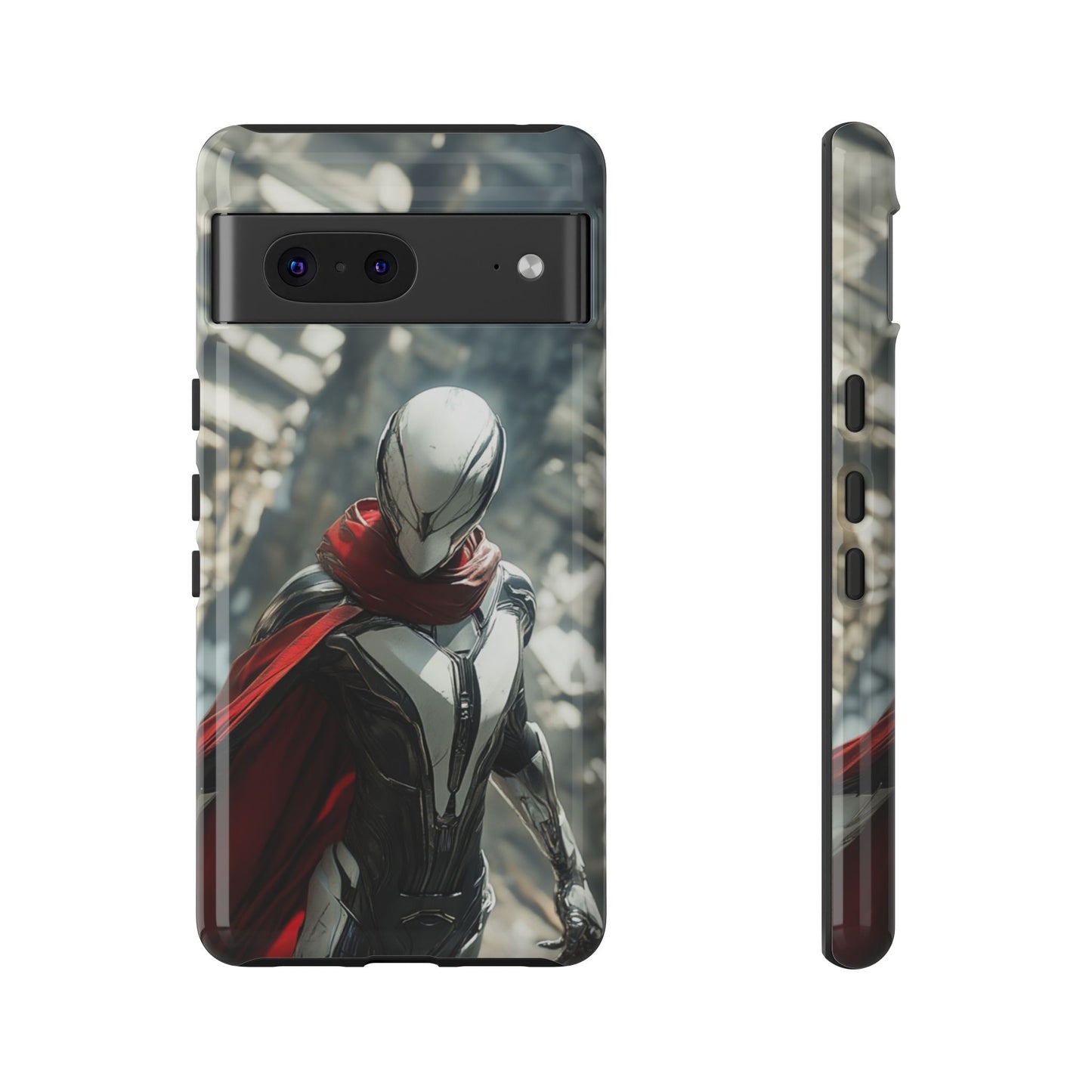 Crimson Sentinel Phone Case – iPhone, Google Pixel, Samsung Galaxy