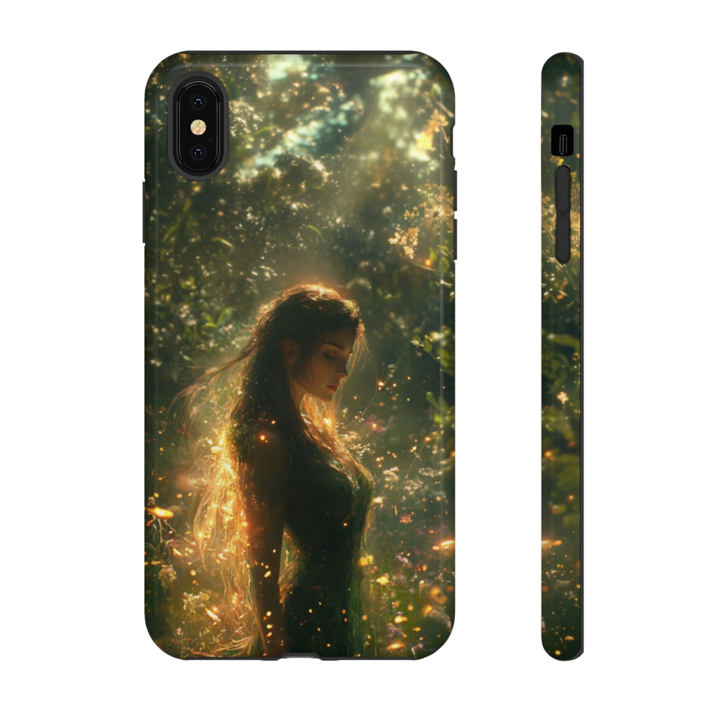 Forest Goddess Golden Light Meadow - Tough iPhone Case