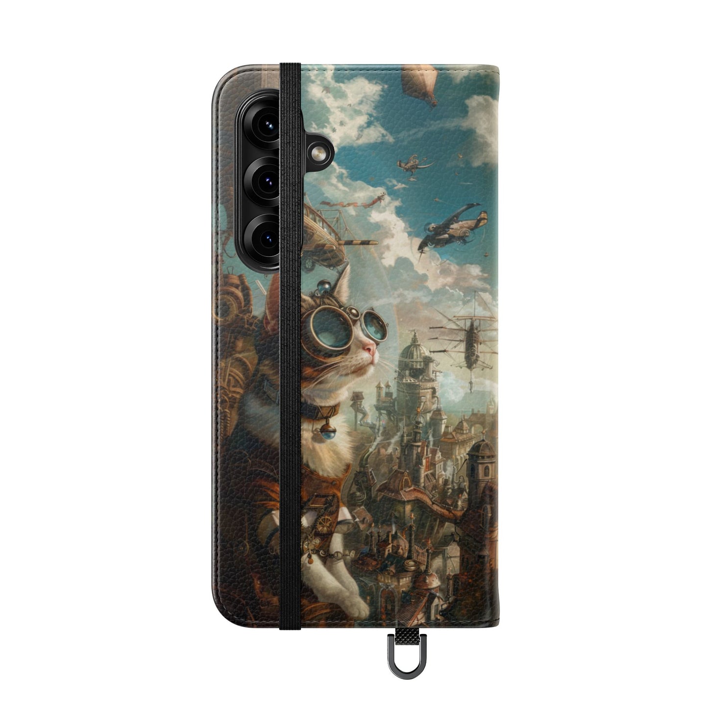 Steampunk Aviator Cat - Wallet Flip Case