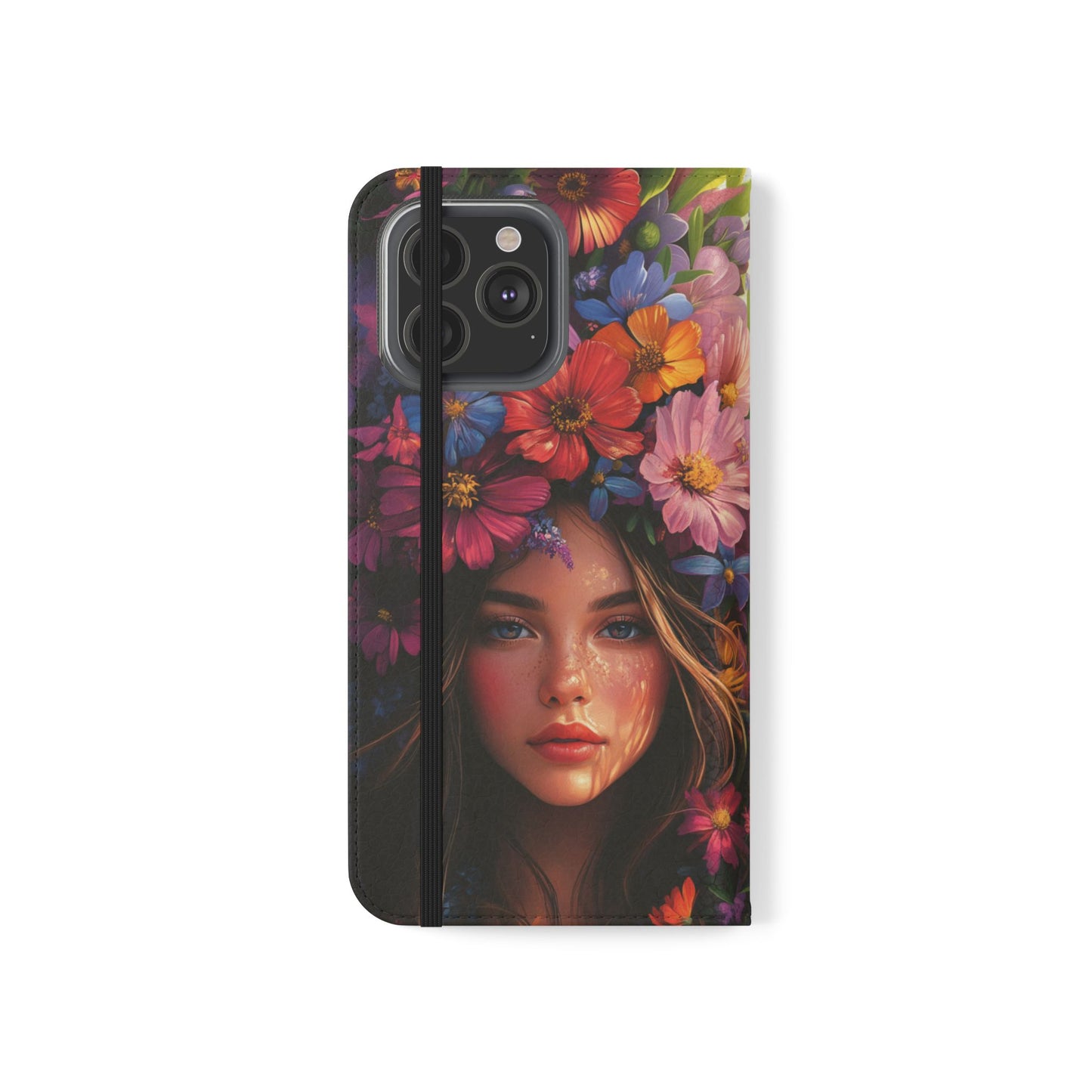 Floral Crown Muse - Wallet Flip Case