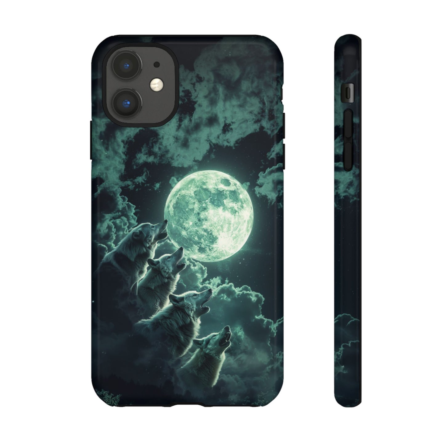 Moonlit Wolf Chorus - Tough iPhone Case