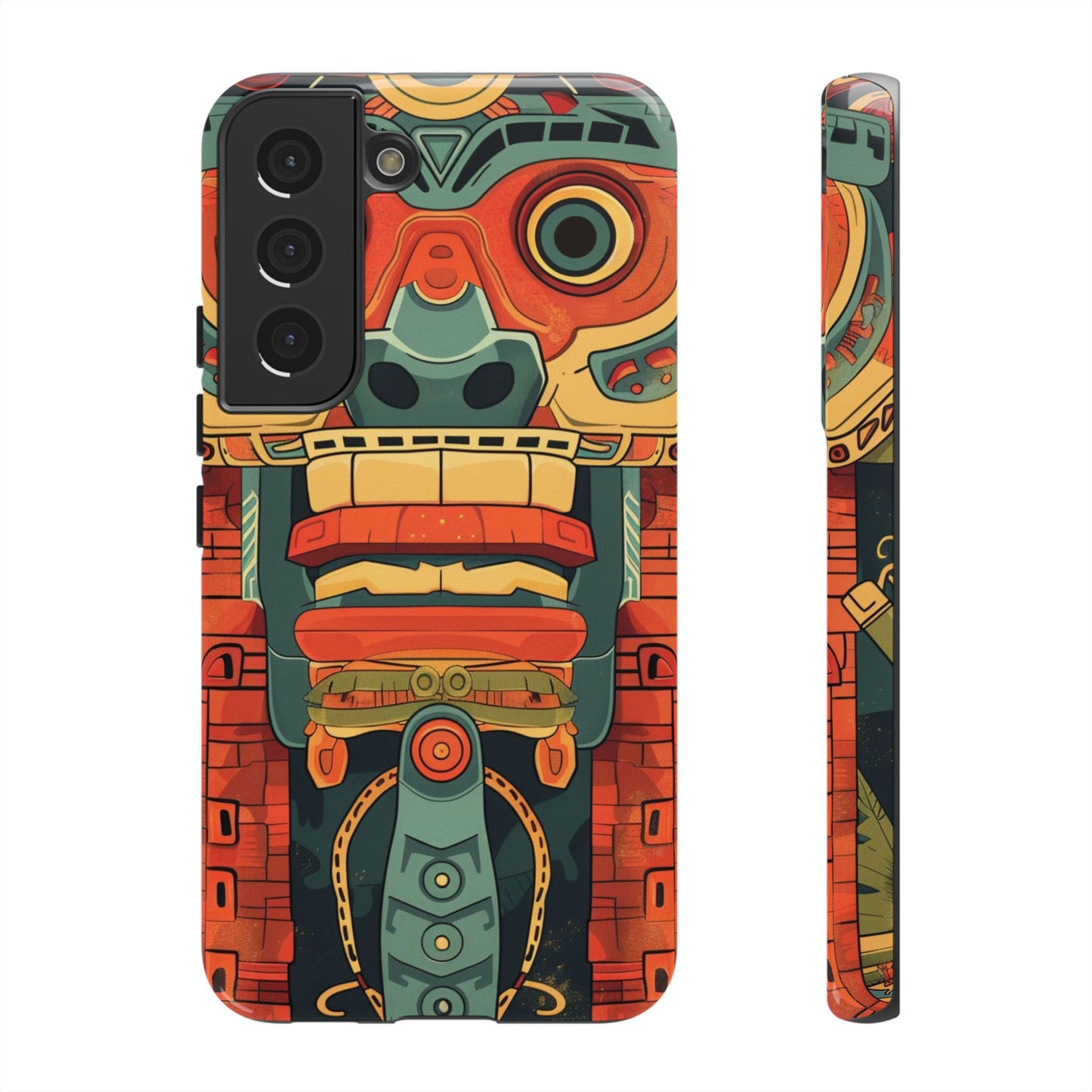 Aztec Totem Mask - Tough Samsung Galaxy Case