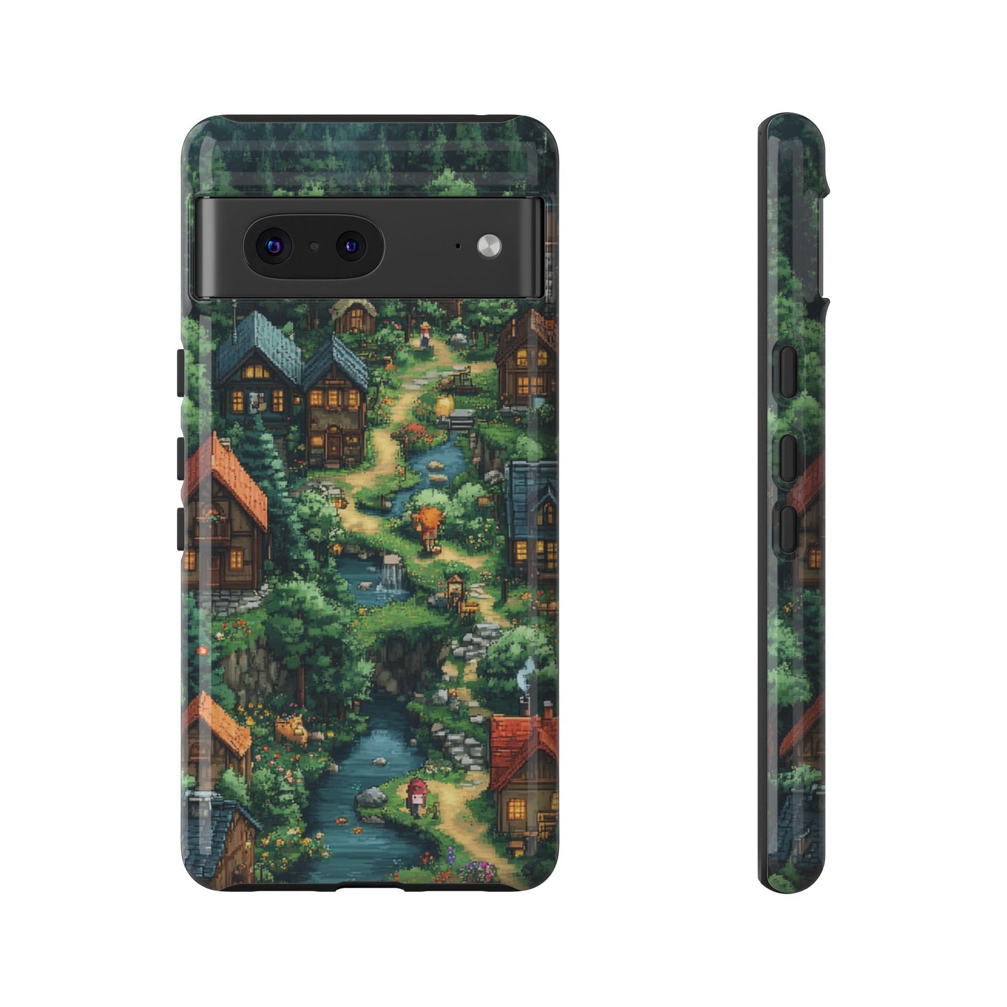 Enchanted Village: Pixel Paradise Phone Case - iPhone, Google Pixel, Samsung Galaxy