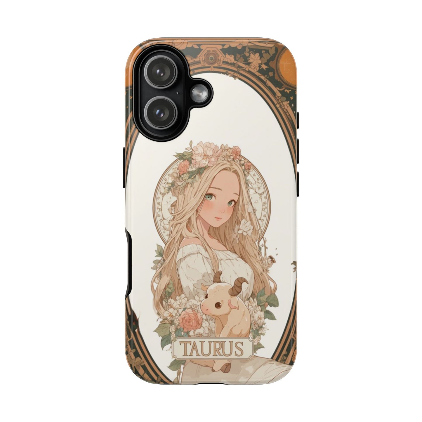 Taurus Floral Maiden - Tough iPhone Case